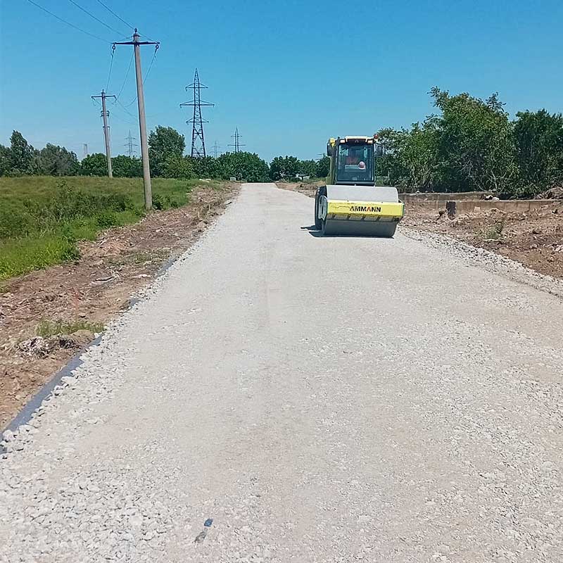 Drumuri de acces si platforma OS parc fotovoltaic in Giurgiu